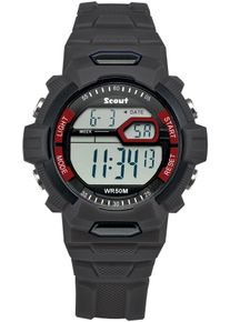 Chronograph Scout "The Digi", schwarz, Armbanduhren, Jungen, Chronograph, Armbanduhr,Quarzuhr, Kinderuhr,M&auml;dchen,Jungen,Geschenkidee,Jugendliche