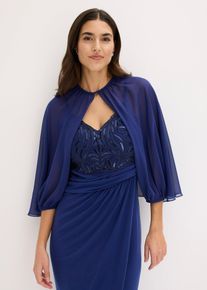 Bolero in fine chiffon, Blu, Taglia 58, bonprix