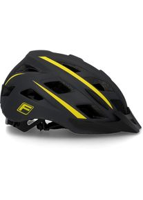 FISCHER BIKE Fahrradhelm FISCHER FAHRRAD "Urban Montis S/M" Gr. L, schwarz, Helme, L/XL Kopfumfang: 58cm - 61cm, Fahrradhelm, Verstellbarer Innenring-System; mit beleuchtetem Innenring-System, Topseller