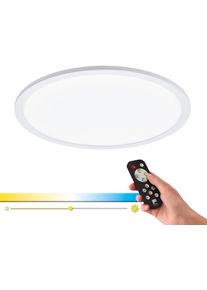 Eglo Deckenleuchte "SARSINA-A", wei&szlig;, 1, &Oslash; 45cm H: 5cm, 1 Stk., Leuchten, Steuerung &uuml;ber Fernbedienung, Nachtlicht, Deckenleuchte