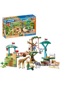 Konstruktions-Spielset Playmobil "Zoo: Wildnis-Kletterpark (72070), Animals & Friends", bunt, Spielbausteine, Kinder, Kunststoff, Konstruktions-Spielset, Made in Europe