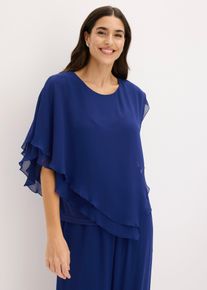 Blusa in chiffon fine, Blu, Taglia 48, bonprix