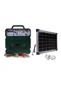 GEMI ELETTRONICA Villanyp&aacute;sztor k&eacute;sz&uuml;l&eacute;k 12 v / 220 v napelemmel elektromos ker&iacute;t&eacute;s elektromos kar&aacute;m gemi