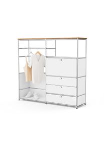 Tchibo - Kommode Metall &raquo;Cn3&laquo; mit Holzplatte - 154x42x140,5cm - chrom - Stahl / Aluminium / Kunststoff