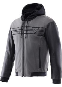 Dainese Vintedge, veste en cuir , couleur: Gris/Noir , taille: 58