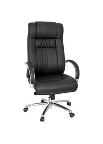 Mid.you , Schwarz , Metall , 60x131x49 cm , Wippfunktion, Sitzfl&auml;che 360&deg; drehbar, ergonomische R&uuml;ckenlehne , B&uuml;rom&ouml;bel, B&uuml;rost&uuml;hle, Chefsessel