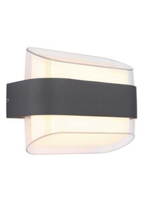 Globo LED-Au&szlig;enleuchte Plixon Opal/Transparent max.12Watt