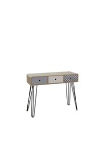 Livetastic , Mehrfarbig, Eichefarben , Holzwerkstoff , 3 Schublade(n) Schubladen , rechteckig , 99x33.5x80.5 cm , Stauraum , Kleinm&ouml;bel, Konsolentische