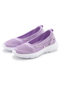 Sneaker Lascana "Slip-On-Sneaker, Freizeitschuh, Slipper", M&auml;dchen, Gr. 35, lila (flieder), Obermaterial: 100% Textilmaterial. Decksohle: 100% Textilmaterial. Laufsohle: 100% Synthetik, unifarben, Schuhe Sneaker, Ballerina, Halbschuhe zum Reinschl&uuml;pfen VEGAN