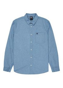 Langarmhemd Quiksilver "Yosemite Chambrayls", Herren, Gr. XL, blau (flintstone), Obermaterial: 100% Baumwolle., Hemden Langarmhemd