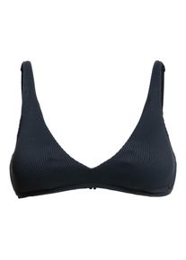 Triangel-Bikini-Top Roxy "Rib Roxy Love The Oceana V", Damen, Gr. XL, grau (anthrazit), Obermaterial: 91% Nylon, 9% Elasthan., Bikini-Oberteile Triangel-Bikini-Top