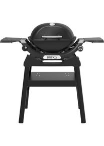Gasgrill Weber "Q1200N", schwarz, B:105cm H:99cm T:52cm, Grills, Gasgrill, Mit Deckelthermometer, abnehmbaren Seitentischen und Untergestell