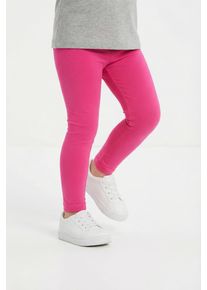 Leggings happy girls, M&auml;dchen, Gr. 98, N-Gr, pink, Jersey, Obermaterial: 95% Baumwolle, 5% Elasthan, unifarben, skinny fit kn&ouml;chellang, Hosen Leggings, in Basic-Form