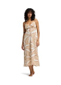 Sommerkleid Billabong "Tropic Breeze Maxi", Damen, Gr. XL, US-Gr&ouml;&szlig;en, stone, Obermaterial: 48% Viskose, 44% Baumwolle, 8% Leinen., Kleider Sommerkleid