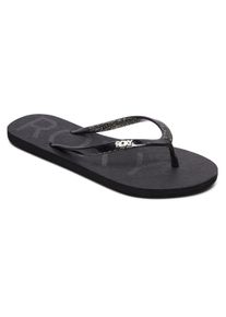 Sandale Roxy "Viva Sparkle", Damen, Gr. 6(36), schwarz, Obermaterial:Obermaterial: 98% Synthetikmaterial, 2% Metall / Futter: 100% Synthetikmaterial / Au&szlig;ensohle: 100% Moosgummi;, Schuhe Sandale