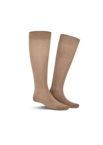 Kniestr&uuml;mpfe Kunert "CLARK", Herren, Gr. 47-50, beige, meliert, Baumwollmischung, normal, Socken Kniestr&uuml;mpfe, druckfreier Komfortbund, Cotton-Mix