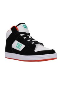 Sneaker DC Shoes "Manteca 4 Hi", Jungen, Gr. 4(35), bunt (schwarz, gr&uuml;n, orange), Obermaterial:Obermaterial: Leder (Kuh) / Futter: Textil / Au&szlig;ensohle: Gummi;, Schuhe Sneaker