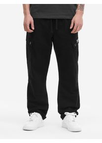 Cargohose Lonsdale "LYNEMOUTH", Herren, Gr. XL, N-Gr, schwarz, grau, Obermaterial: 98% Baumwolle, 2% Elasthan, Hosen Cargohose, sportlicher Stil, f&uuml;r vielseitige Aktivit&auml;ten, bequeme Passform