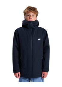 Anorak Quiksilver "Overcast 3K Parka", Kinder, Gr. 8, schwarz, Obermaterial: 65% Walkfrottier, 35% Nylon;, Jacken Anorak