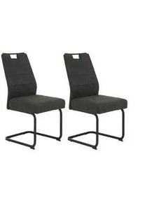 Schwingstuhl-Set Kerstin Anthrazit 2er-Set