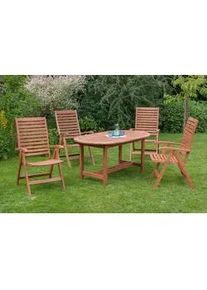 Gartengarnitur 5-tlg. La Plata Echtholz
