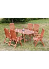 Gartengarnitur 7-tlg. Maracaibo Echtholz