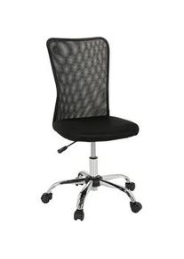 Jugenddrehhstuhl Kiddy Net ca. 54x88-98x54 cm Schwarz