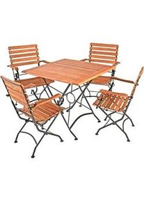 Gartenm&ouml;bel-Set Wien 5-tlg. klappbar Holz