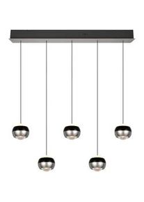 Trio LED-H&auml;ngeleuchte Orbit Schwarz/Nickelfarben max. 8 W