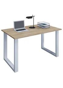 Schreibtisch Lona Wei&szlig;/Eichefarben