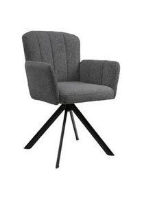 Armlehnstuhl Nora Grau/Schwarz