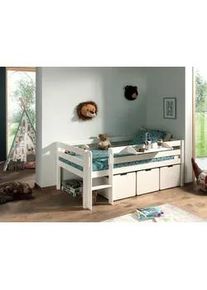 Vipack Spielbett Pino Wei&szlig; mit Stauraum