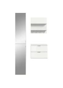 Garderobe Projekt X 3-tlg. Wei&szlig;