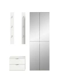 Garderobe Projekt X 4-tlg. Wei&szlig;