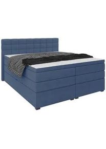 Boxspringbett Fano Blau ca. 200x200cm