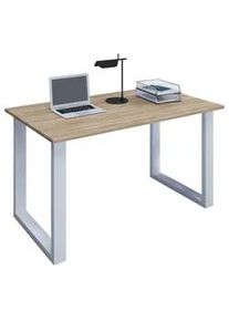 Schreibtisch Lona Wei&szlig;/Eichefarben