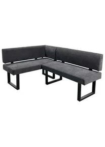 Eckbank Vancouver Grau/Schwarz