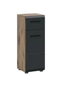 Midischrank Ice Schwarz/Eiche dunkel