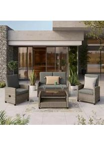 Gartenset Hannah Grau, 4-teilig