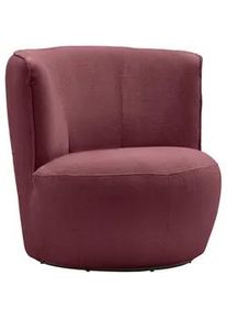 Sessel Jasima Bordeaux/Schwarz drehbar