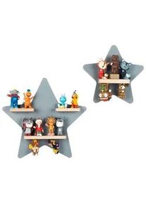 Kinderregal-Set Boarti 2-tlg. Grau