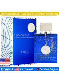 Armaf Club De Nuit Blue Iconic Men Eau De Parfum Spray 3.6 Ounce Makeup Cologne Persistence Hair and Body Spray Birthday Gift