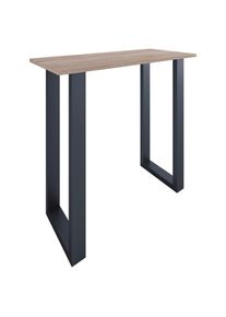 M&Ouml;BELIX M&ouml;belix , Schwarz, Sonoma Eiche , Metall, Holzwerkstoff , rechteckig , 50x102x110 cm , Esszimmer, Barm&ouml;bel, Bartische