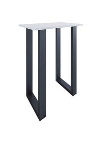 M&Ouml;BELIX M&ouml;belix , Schwarz, Wei&szlig; , Metall, Holzwerkstoff , rechteckig , 50x102x80 cm , schnell aufzubauende und stabile Arbeitsfl&auml;che , Esszimmer, Barm&ouml;bel, Bartische