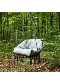 Gardenson , Grau , Textil , 80x90x60 cm , Gartenm&ouml;bel, Relaxm&ouml;bel, H&auml;ngesessel