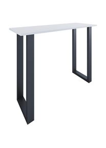 M&Ouml;BELIX M&ouml;belix , Schwarz, Wei&szlig; , Metall, Holzwerkstoff , rechteckig , 50x102x140 cm , Esszimmer, Barm&ouml;bel, Bartische