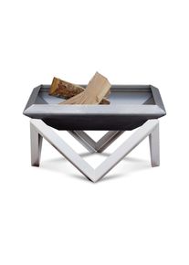 M&Ouml;BELIX M&ouml;belix , Edelstahlfarben, Rostfarben , Metall , 63x63x35 cm , Gr&uuml;ner Punkt, Made in Europe, Handmade in Europe , abnehmbare Standf&uuml;&szlig;e, hitzebest&auml;ndig ,