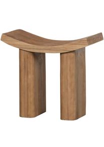 Livetastic , Naturfarben , Holz , Paulownia , vollmassiv , rechteckig , 50x45x25 cm , Wohnzimmer, Hocker