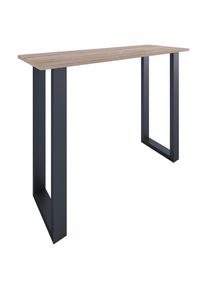 M&Ouml;BELIX M&ouml;belix , Schwarz, Sonoma Eiche , Metall, Holzwerkstoff , rechteckig , 50x102x140 cm , Esszimmer, Barm&ouml;bel, Bartische
