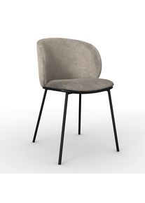 Stuhl Malea Greige Chenille Gepolstert